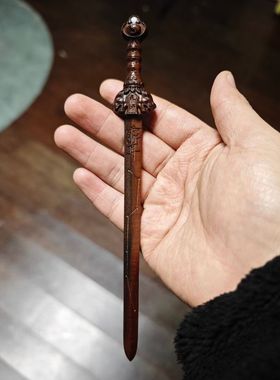 天师龙虎剑簪雷击枣木发