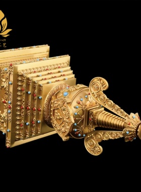 尼泊尔纯铜舍利塔摆件密宗供奉供养舍利子可打开噶当塔大号菩提塔