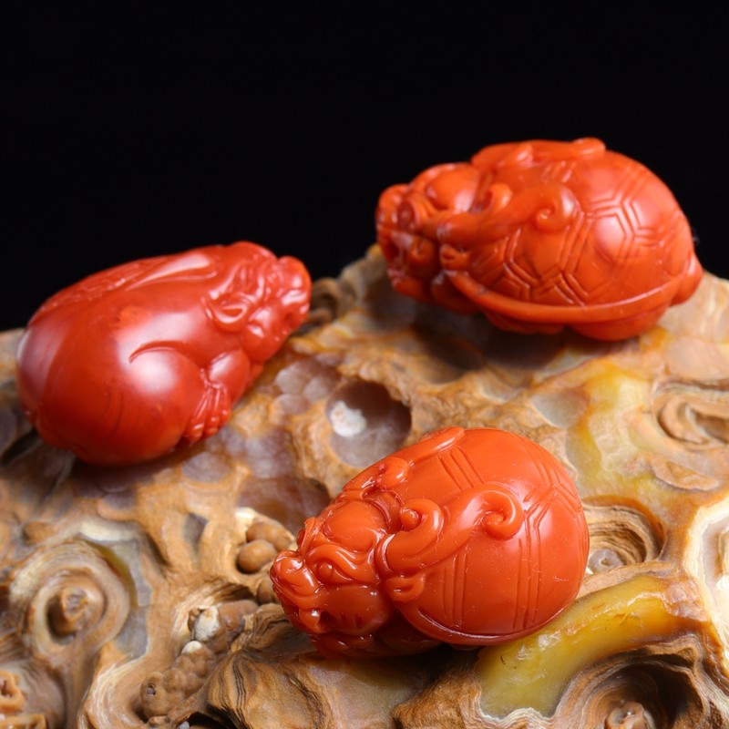 天然南红玛瑙吊坠满色满肉柿子红牡丹貔貅龙龟男女款饰品送证书,淘宝优惠券,粉丝福利购,淘宝优惠卷