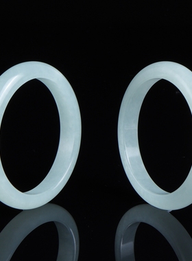 民族风女岫玉天青冻手镯