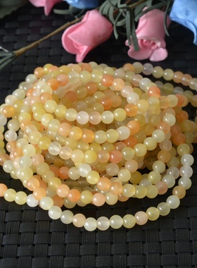 天然新疆金丝玉手钏多圈佛珠