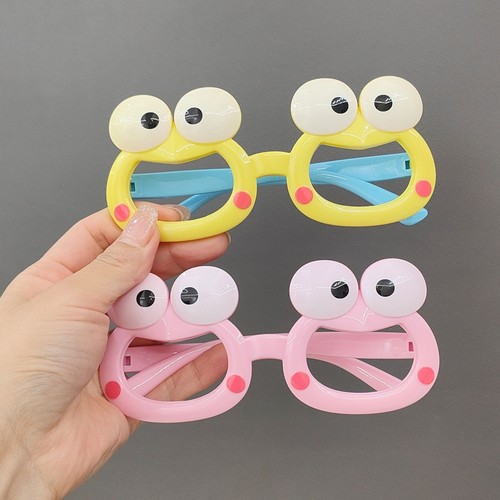 儿童眼镜框可爱青蛙玩具镜架超萌卡通男童女童宝宝装饰眼镜无镜片 - 图0