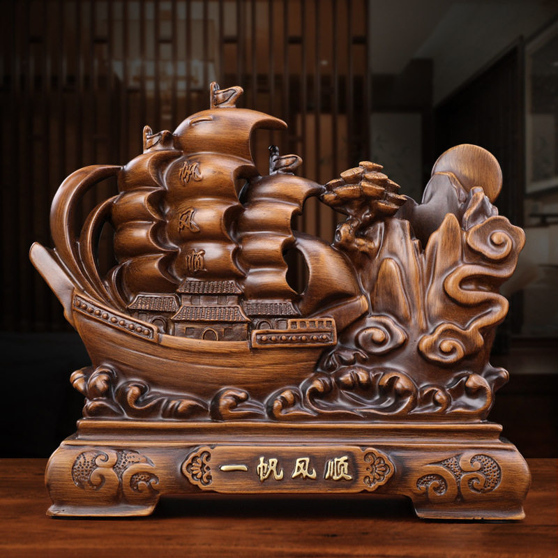 牛笔筒中式摆件家居装饰工艺品老板桌摆设店铺开业送礼教师节礼物,淘宝优惠券,粉丝福利购,淘宝优惠卷