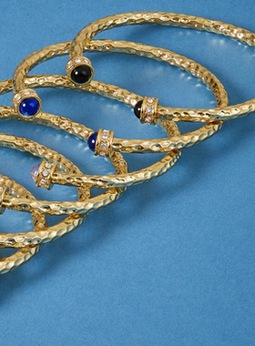 英国手镯HalcyonDays陨石扭力