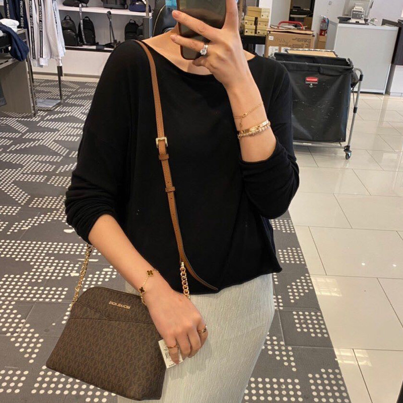 mk印花老花女michael kors贝壳包 3H2O海外女士包袋