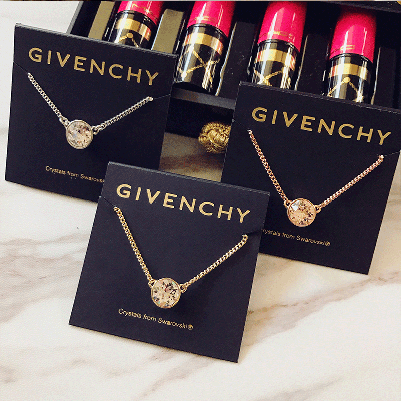 givenchy女单钻正品唐嫣同款锁骨链 3H2O海外项链