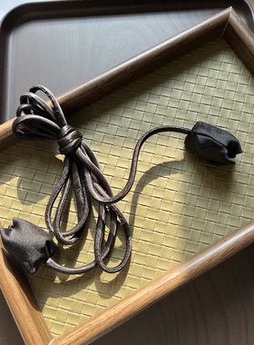 新中式龟纹郁金香花苞细腰带温柔打结细绳腰绳连衣裙收腰装饰绑带