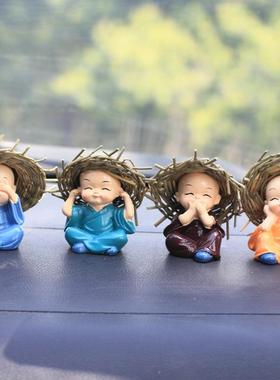 言不听不看工艺品家居摆件红釉陶瓷装饰三不猴一个玩具三只猴子