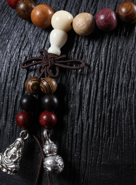 多宝珠108颗佛珠手链念珠女款手串红木鸡翅木黄花梨文玩饰品厂家