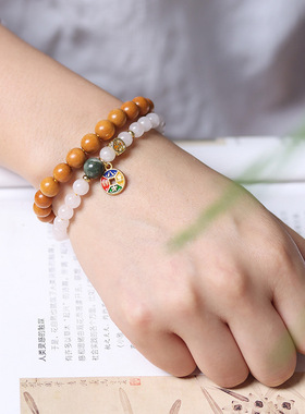 八方款印尼檀香DIY手链厂家批发规格0.8男女文玩装饰念珠装饰首饰