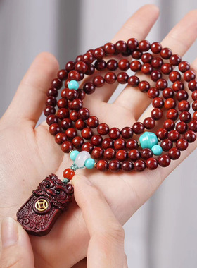 醒狮牌款赞比亚小叶DIY手链装饰厂家批发规格0.6男女文玩装饰念珠