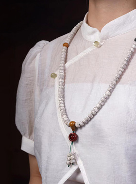 三彩运转款DIY星月菩提手链 首饰批发规格7×9男女简约风念珠装饰