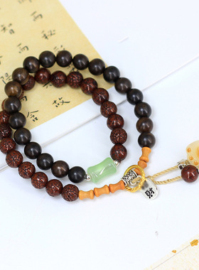 玉竹喵款 DIY无齿金刚8MM沉香木8MM手链厂家批发男女珠装饰首饰