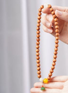 夏荷款DIY柏木手链装饰品厂家批发规格0.8男女装饰首饰文玩念珠