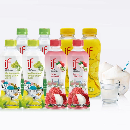 [Полная коробка debon] Таиланд импортирован, если кокосовая вода натуральная чистая кокосовая зеленая вода 350 мл*24 бутылки без добавления напитков