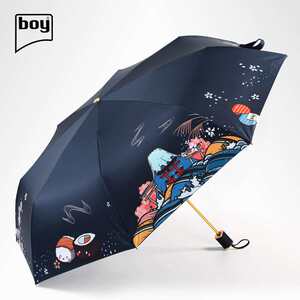 boy德国boy太阳伞女防晒防紫外线黑胶遮阳伞ins风高颜值晴雨两用