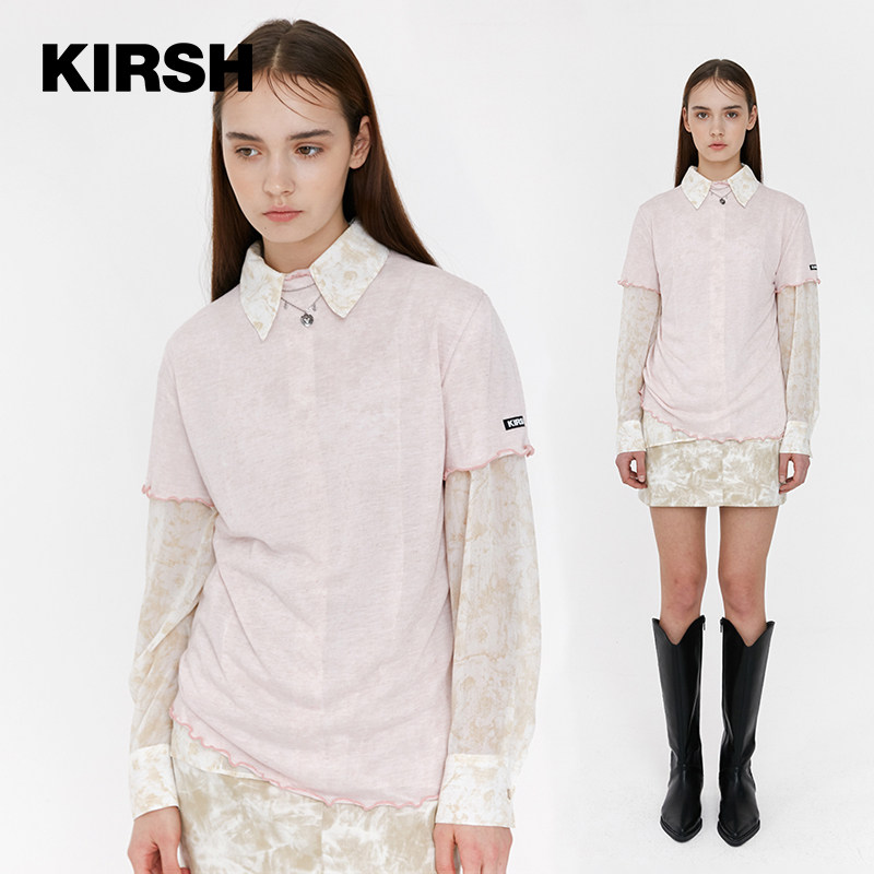 kirsh大樱桃短袖中高领少女t恤 GTOG海外T恤
