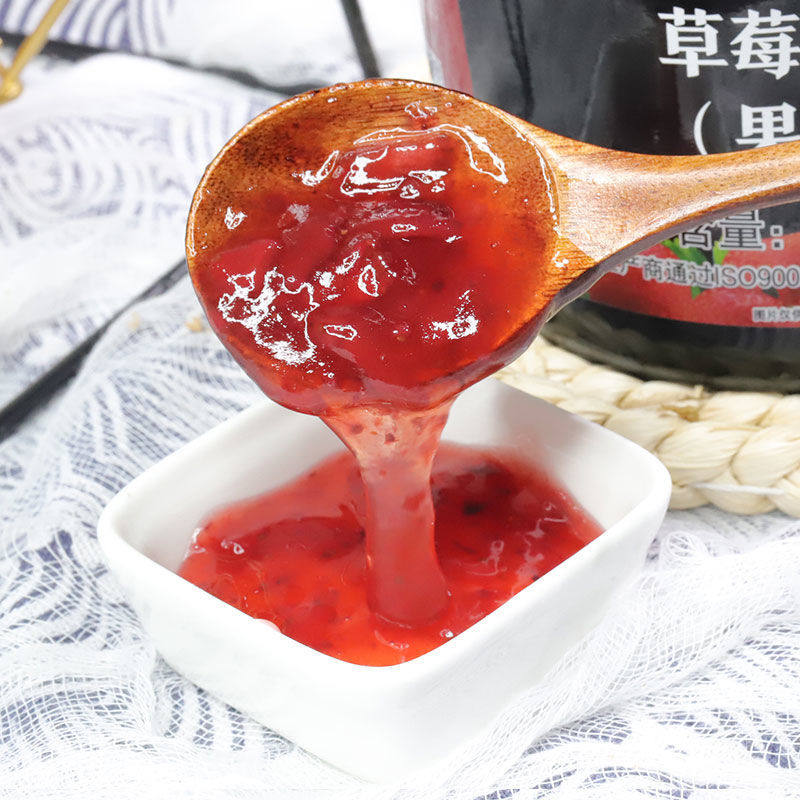 新仙尼草莓果泥果酱奶茶店商用配料 家宏其利食品果酱