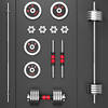 Constant power dumbbell men's electroplated heavy weight dumbbell barbell set fitness equipment household detachable combination dual-use