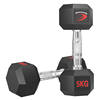 Chengyue rubber-coated dumbbells for men and women hexagonal fixed home commercial fitness training room Yaling professional equipment covered with steel