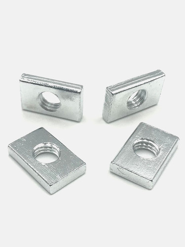 M3M4M5M6M8MM10铁镀锌长方形螺母铁方型螺帽铝型材配件滑块螺丝母 - 图2