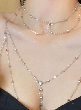 纯欲流苏胸链女身体装饰链情趣性感锁骨链高级感项链轻奢乳链配饰