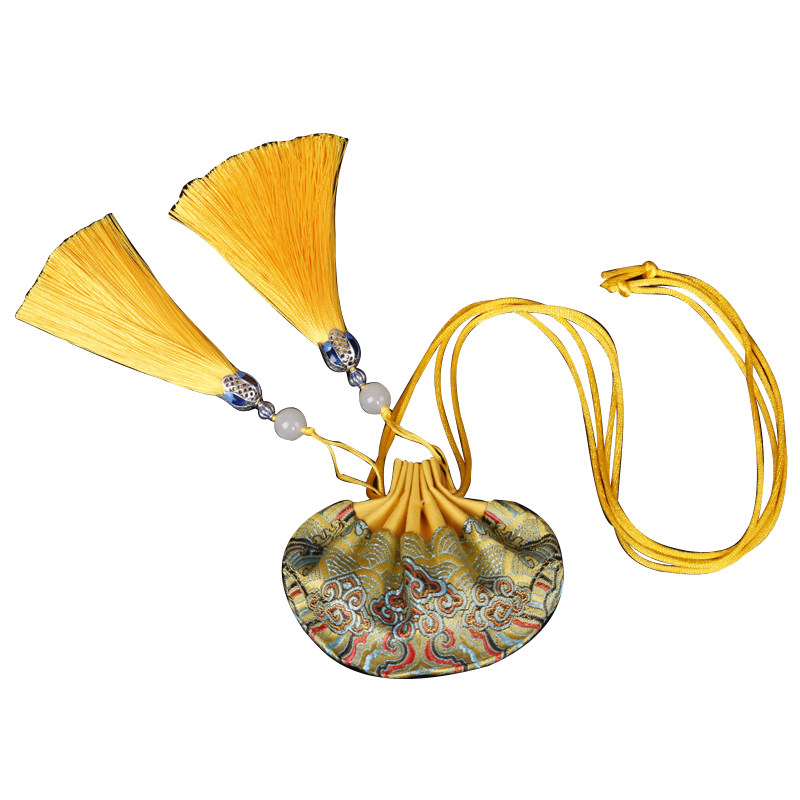 端午节礼物香包挂件香囊空袋古风海浪花汉服配饰艾叶荷包袋结发礼