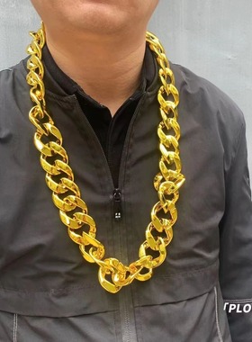 仿真大链子抖音夸张超粗塑料链