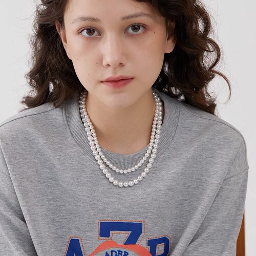 G/S经典与时髦碰撞 法式复古珍珠项链博主fever同款ins叠戴项链女 - 图0