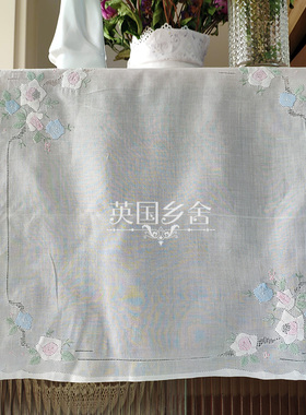 全手工刺绣补花纯棉手帕外贸老货礼品工艺品