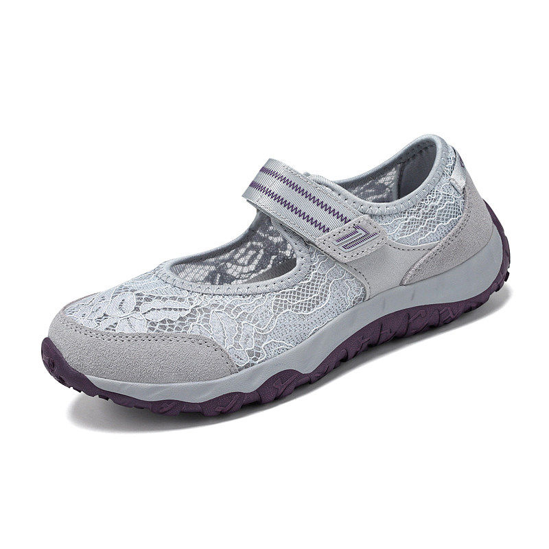 品牌老人鞋女夏季防滑透气网面妈妈洞洞凉鞋方口中老年软底健步鞋,淘宝优惠券,粉丝福利购,淘宝优惠卷