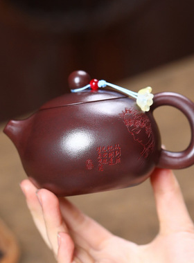 密文爆款宜兴紫砂原矿铁血红砂匠心手工制作别姬西施功夫茶具