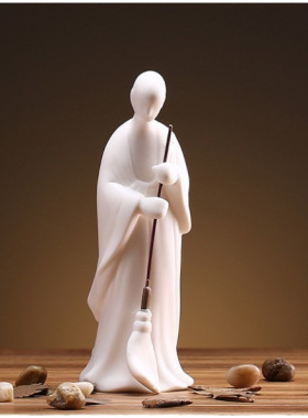 创意陶瓷家居装饰禅意可爱小和尚小僧沙弥客厅隔断摆设电视柜摆件