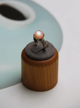 承李李原创设计月光石纯银戒指