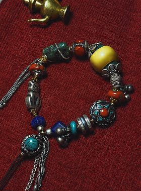 承李李原创设计风有机宝石手串