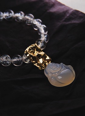 承李李原创设计冰花琉璃手串