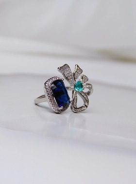 承李李原创设计宝石纯银女