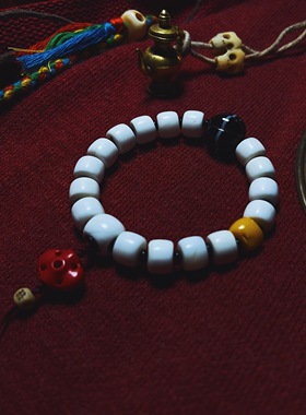 承李李原创设计风蜜蜡药师珠手串