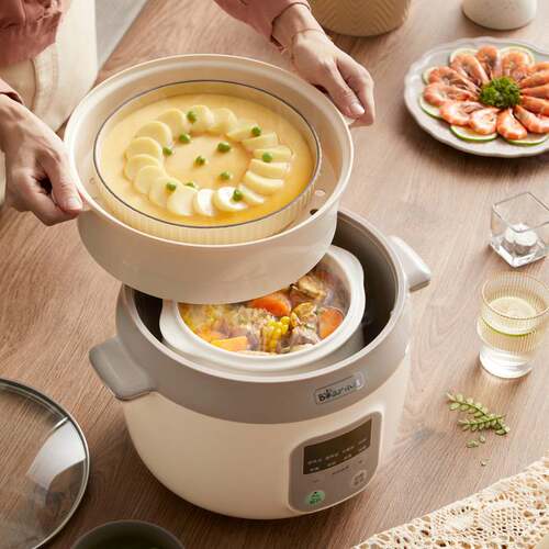 官方正品牌Bear/小熊 DDZ-C25X6电炖盅隔水炖家用多功能上蒸下炖 - 图1