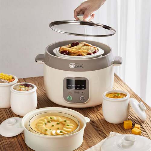 官方正品牌Bear/小熊 DDZ-C25X6电炖盅隔水炖家用多功能上蒸下炖 - 图0