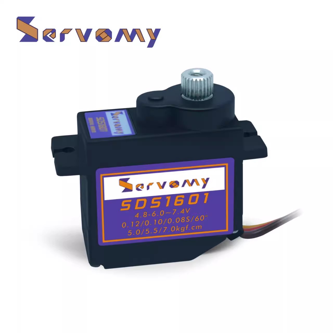 新品Servomy-SDS1601, 9g空心杯金属带轴承大扭力高压数字舵机 - 图0