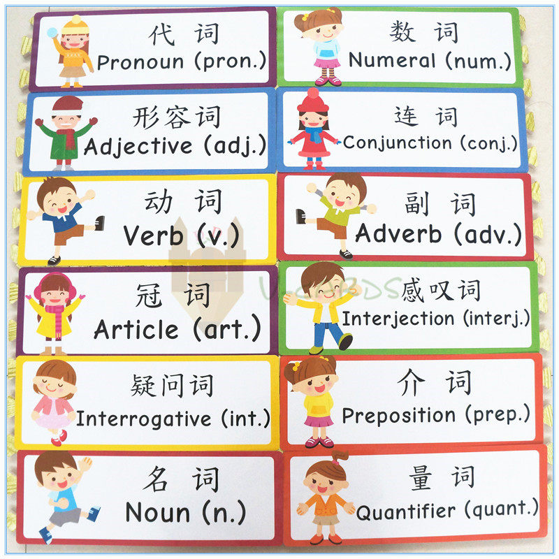 Grammar英语法教具parts of speech词性分类句子成分初中课堂教师_虎窝淘