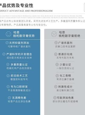哈恩牙膏德国双重酵素去牙黄去口臭抗敏美白清新口气持久留香正品