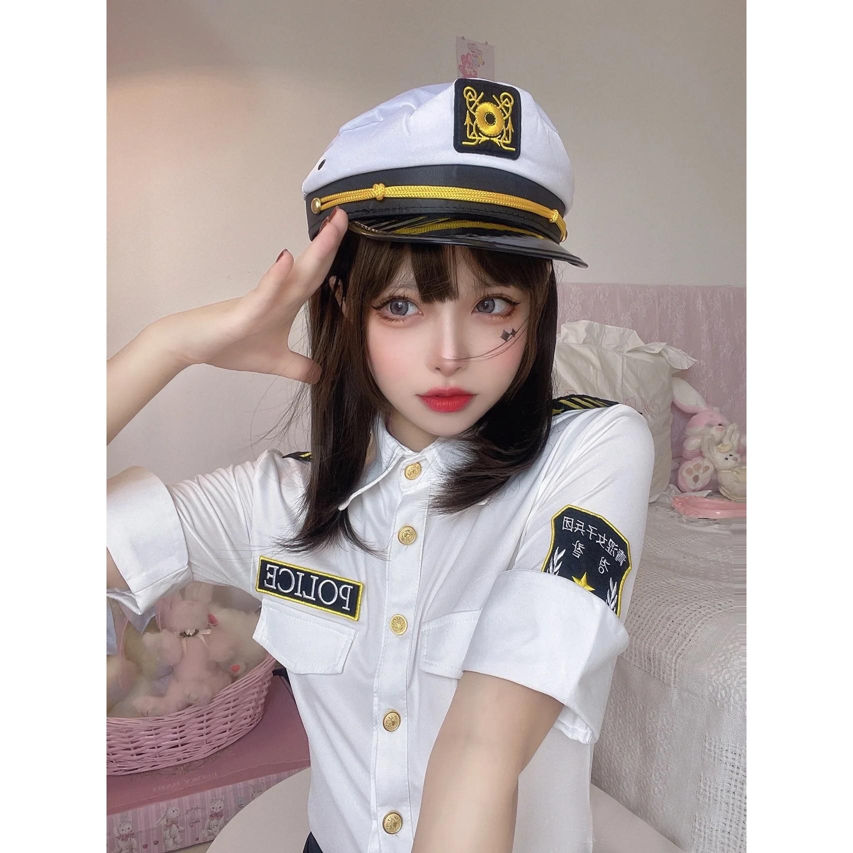 网红性感机长空姐制服套装纯欲主播变装女警cos服情绪角色扮演女 - 图1