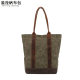 Casual oil wax canvas women's handbag single shoulder crossbody