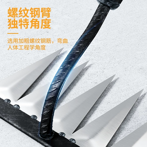 Многофункциональный артефакт инструментов сорняков, мотыга, прополки риблей грабли марганцевые марганцевые стали, фермерское хозяйство, фермерское хозяйство, травяные граблики