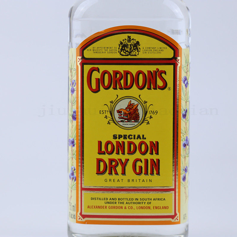 哥顿金酒 GORDON'S哥顿毡酒 伦敦干金酒750ml 歌顿金40度金汤力酒 - 图0