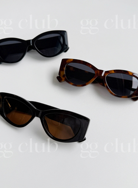 乔妹机场同款韩版复古黑色墨镜超显脸小防紫外线UV400男女