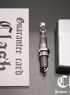 日本朋克风纯银项链长吊坠