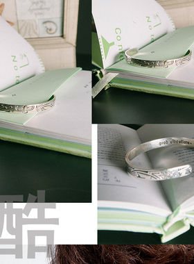 印第安飞鹰男士纯银手镯